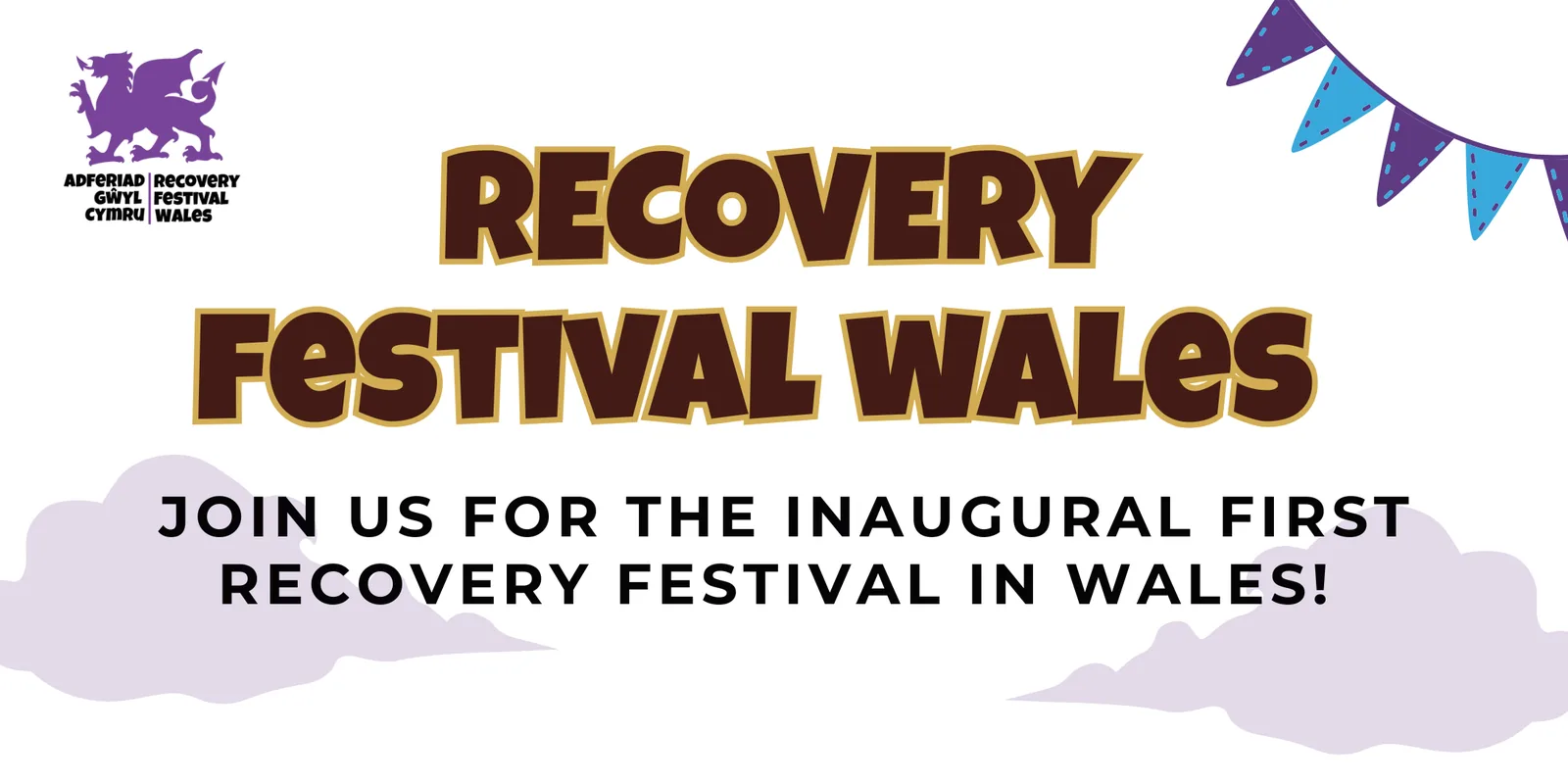 Recovery Festival Wales promotional artwork.