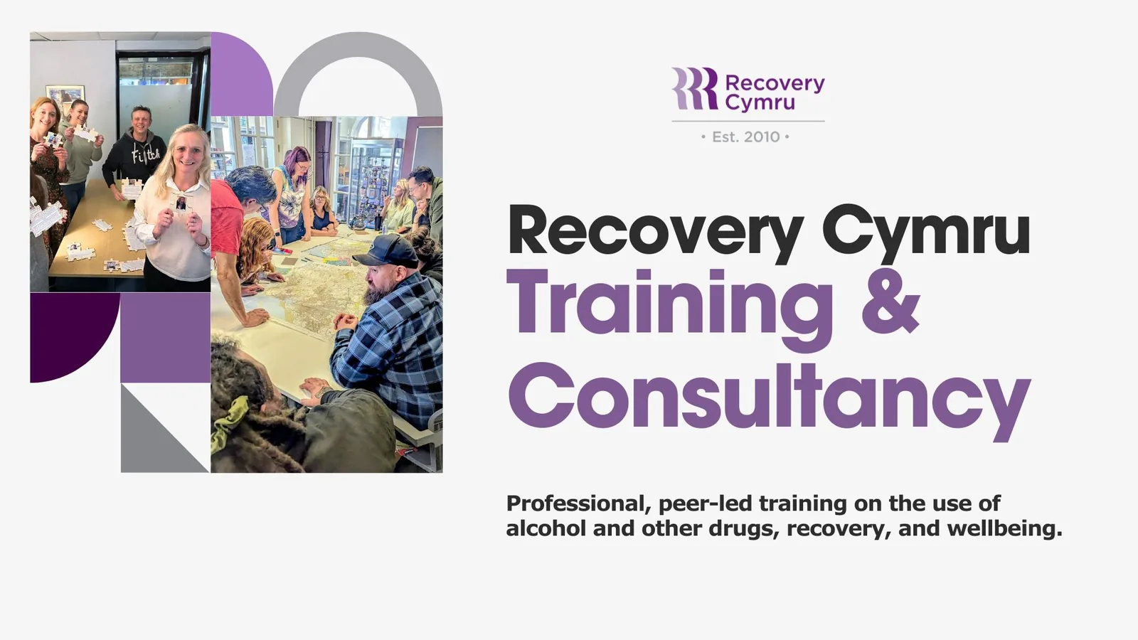 Recovery Cymru Training and Consultancy artwork.